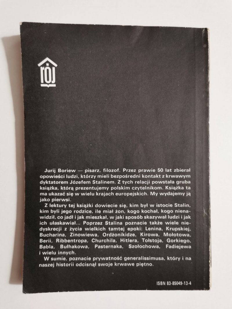 PRYWATNE ŻYCIE STALINA - Jurij Boriew 1989