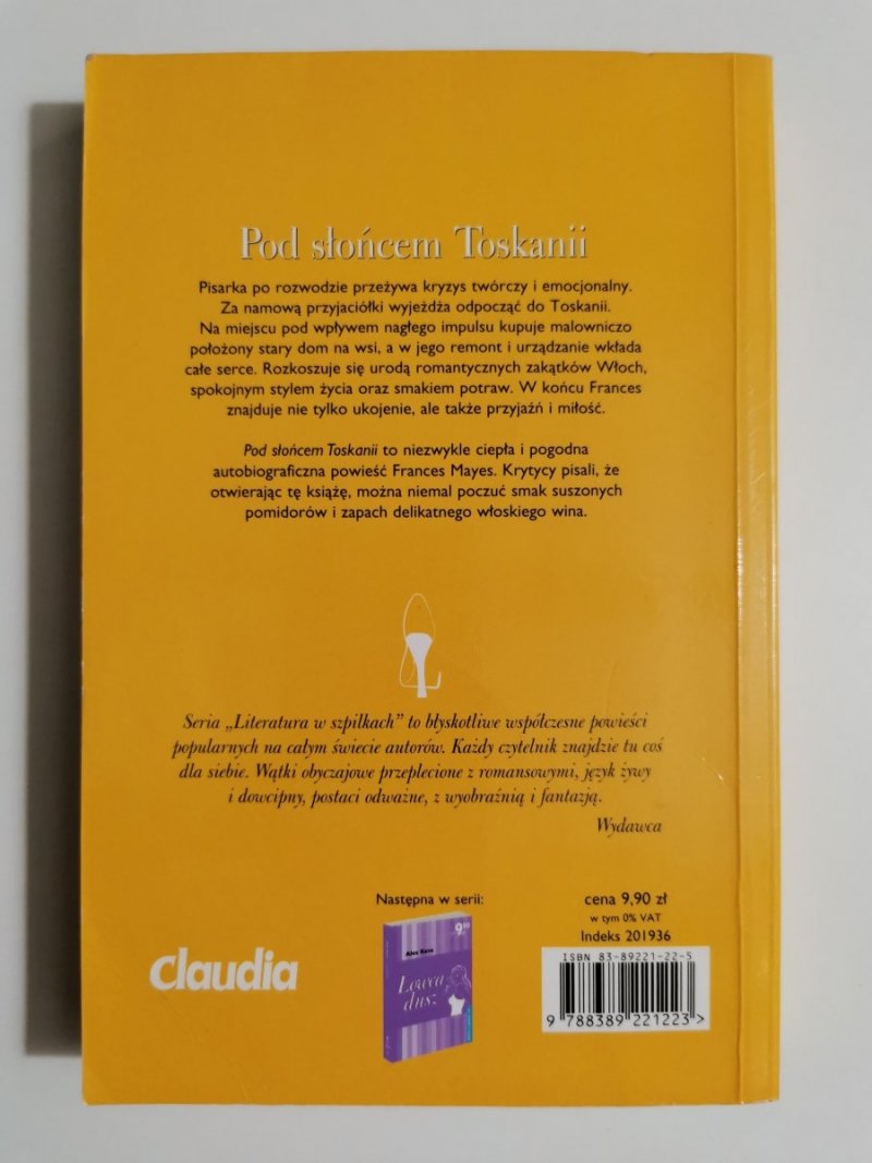 POD SŁOŃCEM TOSKANII - Frances Mayes 2005