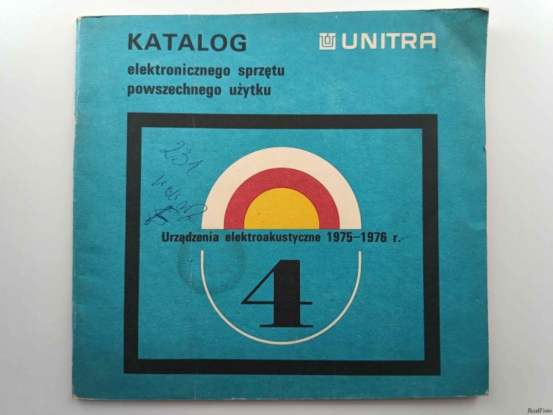 KATALOG URZĄDZENIA ELEKTORAKUSTYCZNE  4 1975-1976 R.