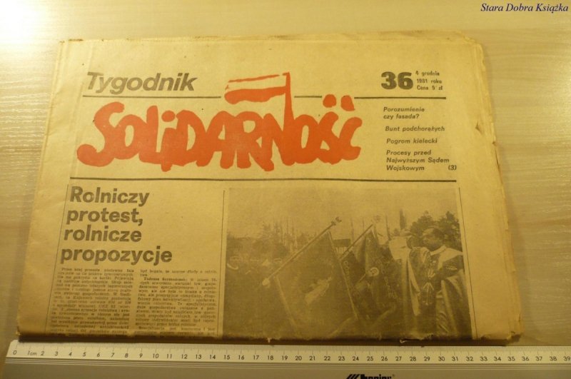 TYGODNIK SOLIDARNOŚĆ 36 4 GRUDNIA 1981 ROKU