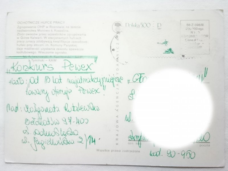 OCHOTNICZE HUFCE PRACY. ZGRUPOWANIE OHP W ROSNOWIE FOT. IWANOWSKI I INNI