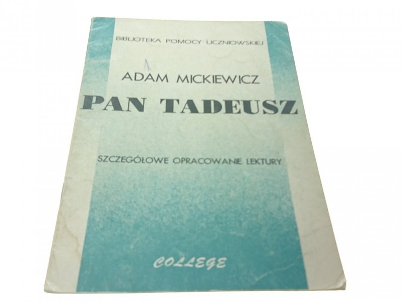 PAN TADEUSZ. ADAM MICKIEWICZ - Majewska (1992)