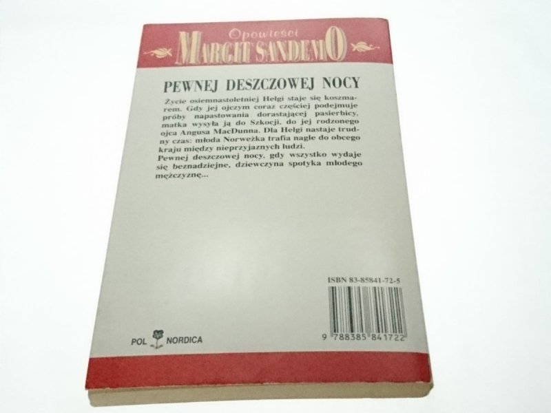 OPOWIEŚCI MARGIT SANDEMO TOM 25 PEWNEJ DESZCZOWEJ NOCY