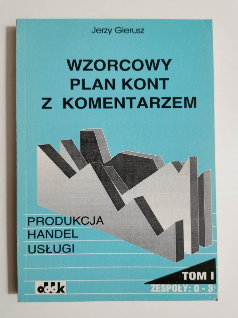 WZORCOWY PLAN KONT Z KOMENTARZEM TOM I ZESPOŁY 0-3 1994