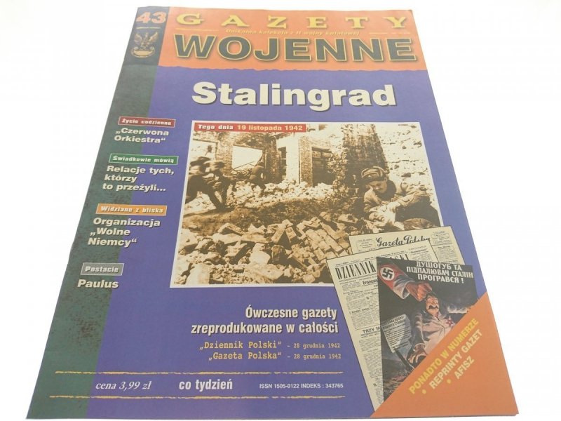 GAZETY WOJENNE NUMER 43 STALINGRAD 1998