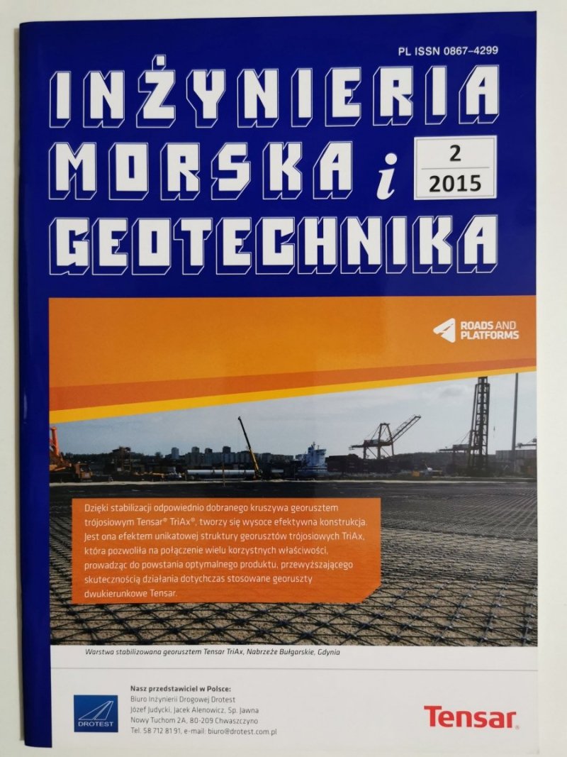 INŻYNIERIA MORSKA I GEOTECHNIKA NR 2/2015