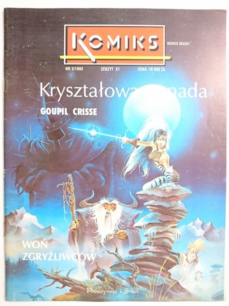 KOMIKS NR 3/1993 KRYSZTAŁOWA SZPADA - Goupil Crisse 