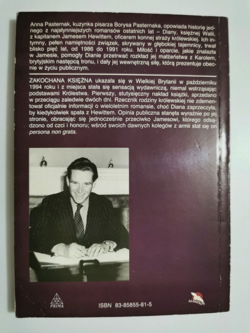 ZAKOCHANA KSIĘŻNA - Anna Pasternak 1994
