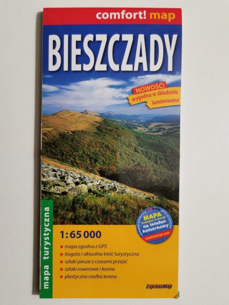 BIESZCZADY. MAPA TURYSTYCZNA 1: 65 000 