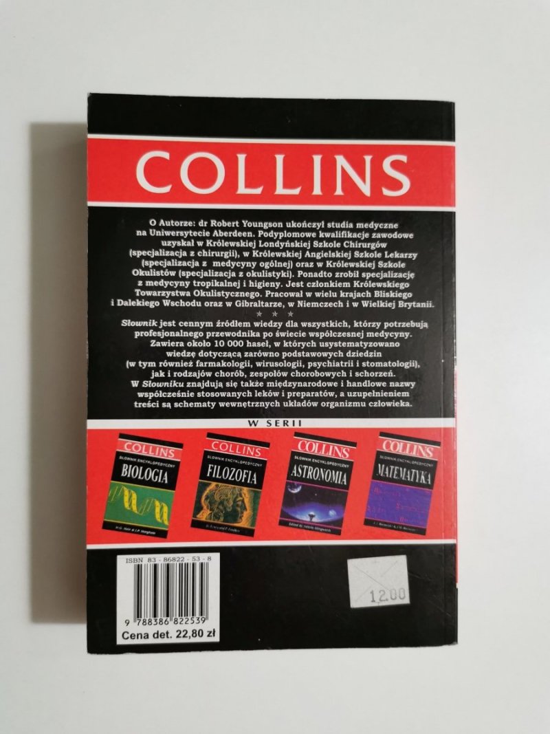 COLLINS SŁOWNIK ENCYKLOPEDYCZNY MEDYCYNA 1997