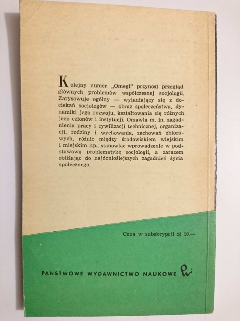 ZAGADNIENIA SOCJOLOGII WSPÓŁCZESNEJ - Jan Szczepański 1965