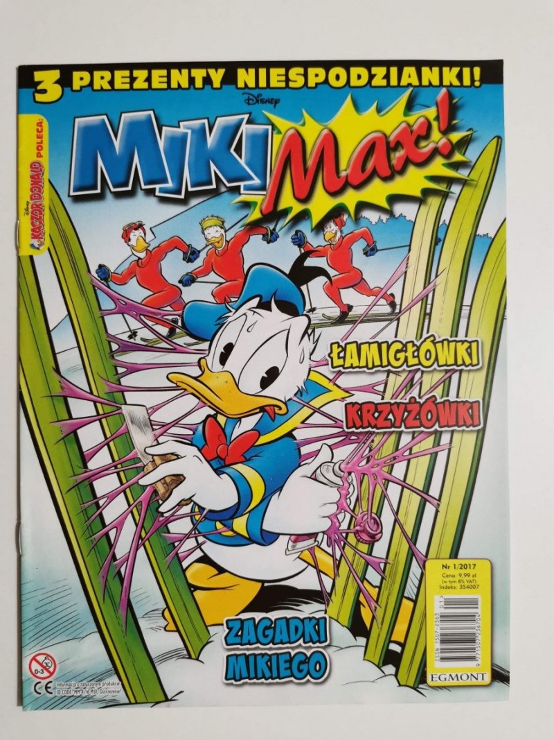 MIKI MAX! NR 1/2017 ŁAMIGŁÓWKI KRZYŻÓWKI ZAGADKI MIKIEGO 