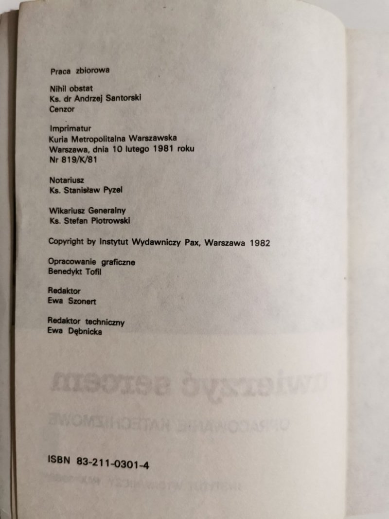 UWIERZYĆ SERCEM. OPRACOWANIE KATECHIZMOWE 