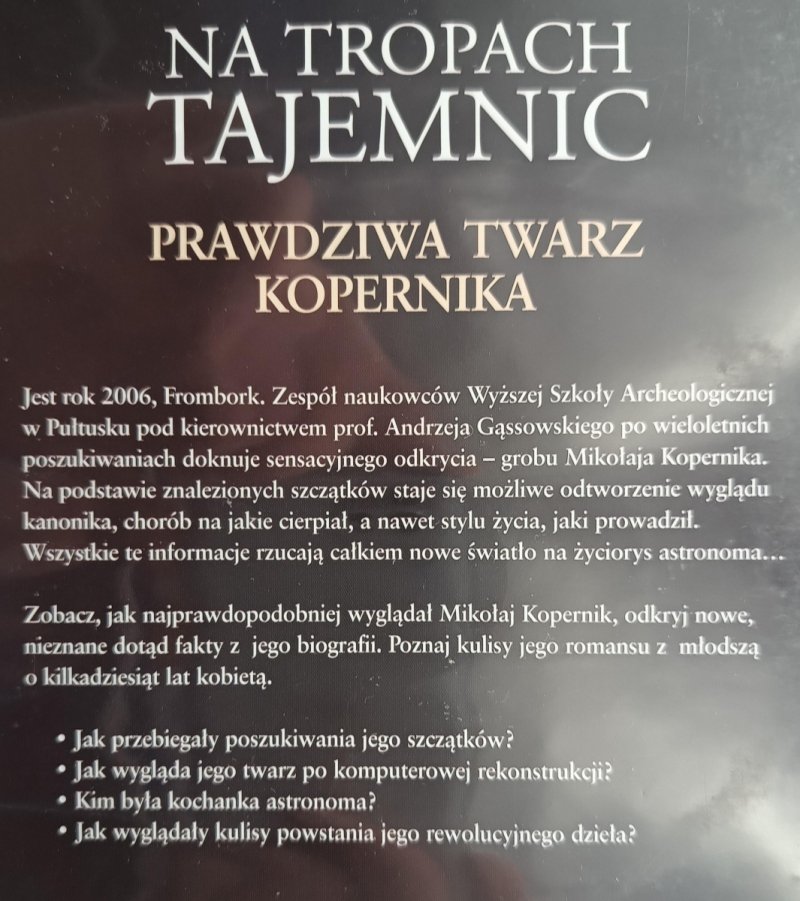 DVD. NA TROPACH TAJEMNIC – PRAWDZIWA TWARZ KOPERNIKA