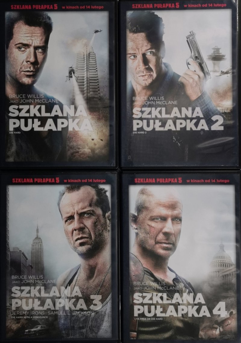 DVD. SZKLANA PUŁAPKA 1-4