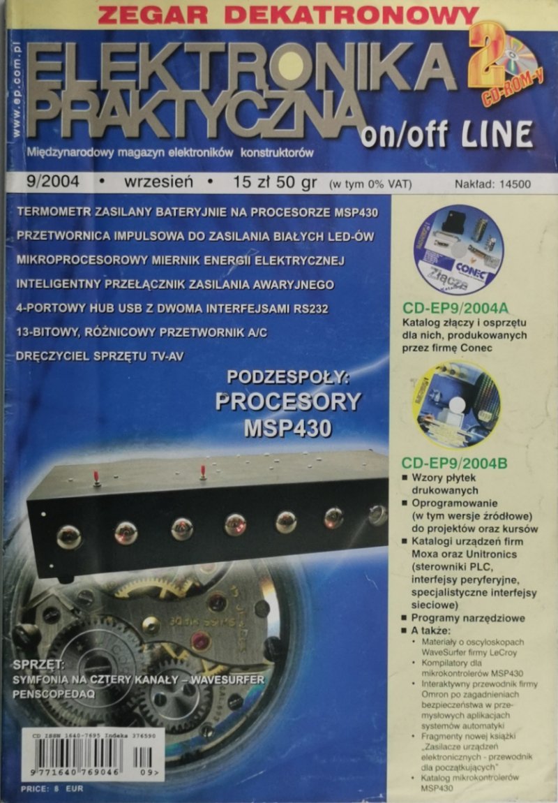 ELEKTRONIKA PRAKTYCZNA 9/2004 +2CD