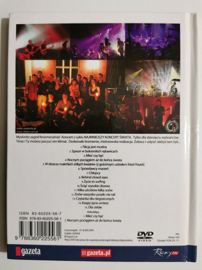 DVD. MYSLOVITZ HAPPINES IS EASY LIVE