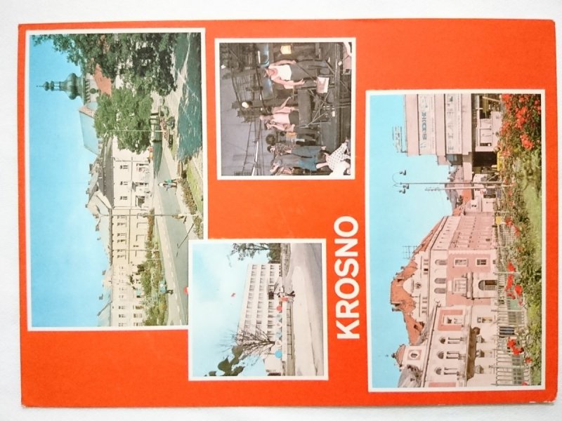KROSNO. RYNEK. SIEDZIBA KW PZPR. HUTA SZKŁA GOSPODARCZEGO. PLAC ZWYCIĘSTWA FOT. ARASKIEWICZ I INNI