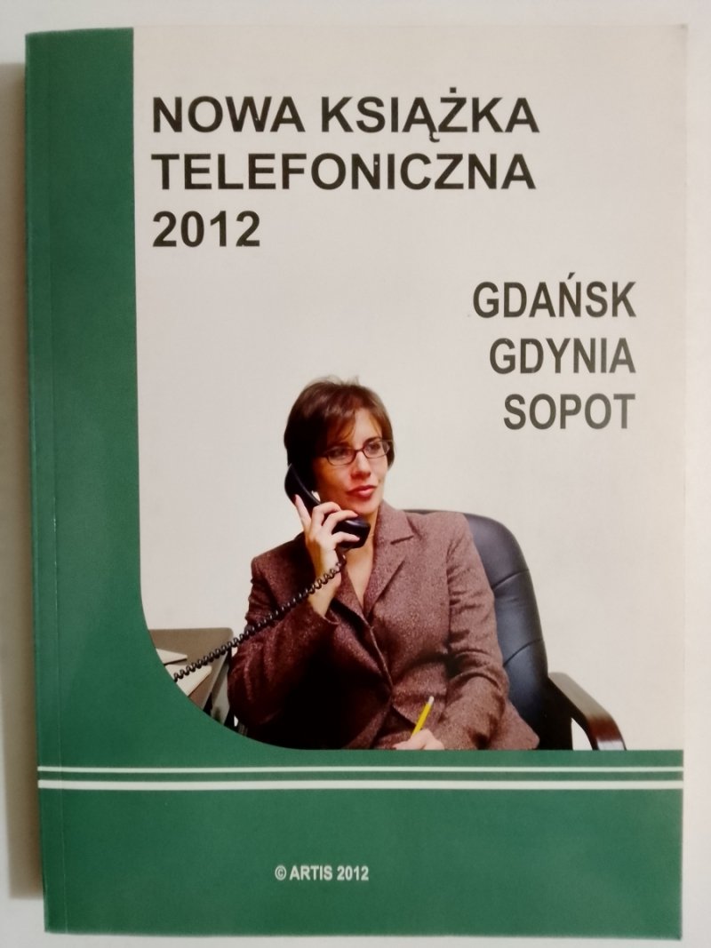 NOWA KSIĄŻKA TELEFONICZNA 2012 GDAŃSK GDYNIA SOPOT
