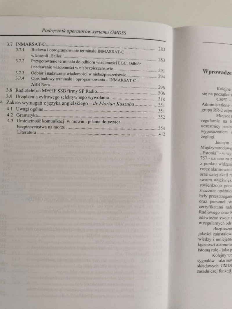 PODRĘCZNIK OPERATORÓW SYSTEMU GMDSS - red. Jerzy Czajkowski 1998