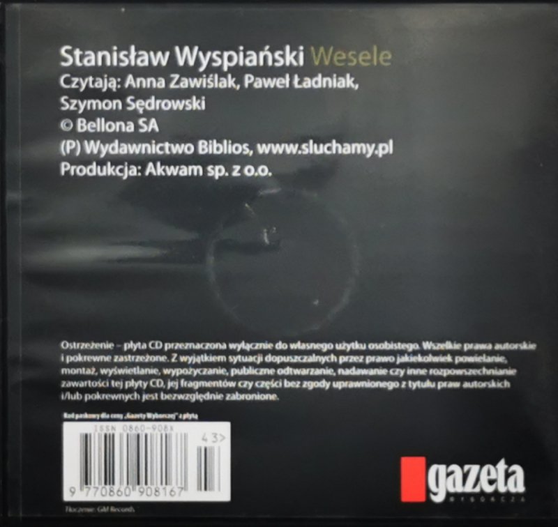 MP3. STANISŁAW WYSPIAŃSKI – WESELE