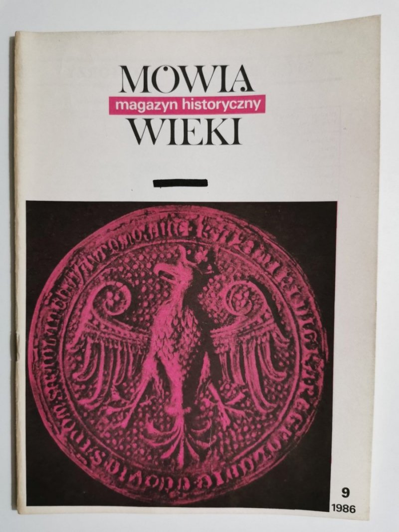 MÓWIĄ WIEKI NR 9 1986