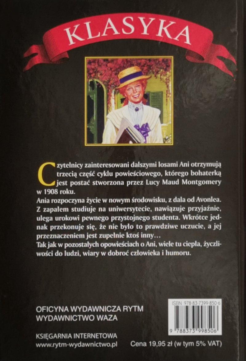 ANIA NA UNIWERSYTECIE - Lucy Maud Montgomery