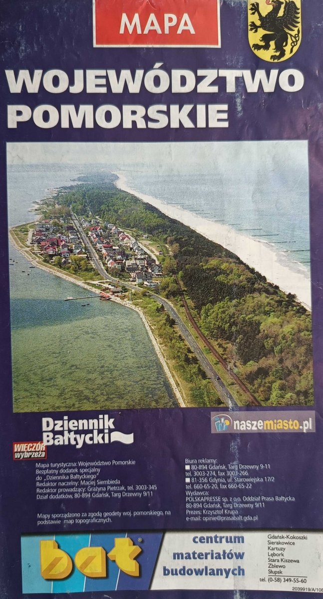 MAPA WOJEWÓDZTWO POMORSKIE