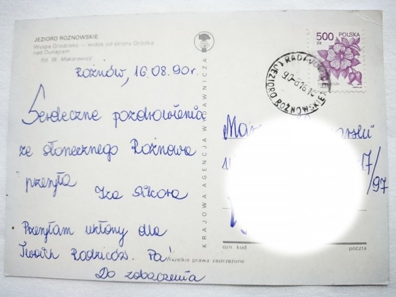 JEZIORO ROŻNOWSKIE. WYSPA GRODZISKO - WIDOK OD STRONY GRÓDKA NAD DUNAJCEM FOT. MAKAREWICZ