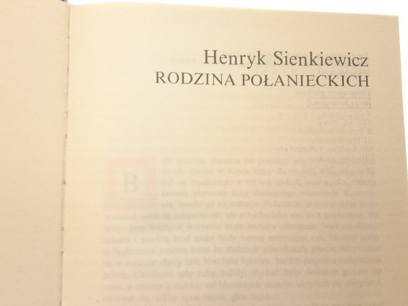 RODZINA POŁANIECKICH - Henryk Sienkiewicz 1976