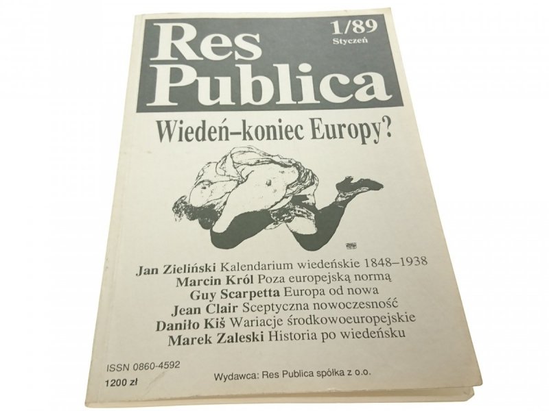 RES PUBLICA. STYCZEŃ 1/89 WIEDEŃ - KONIEC EUROPY?