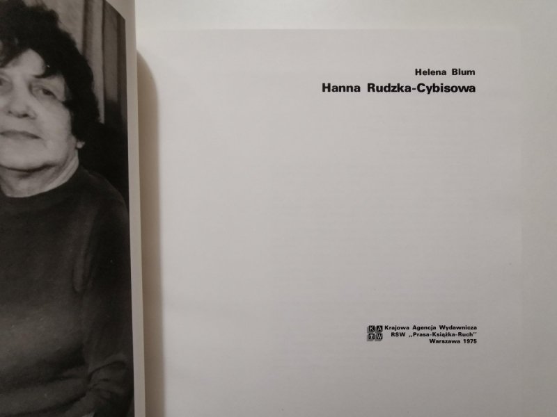 HANNA RUDZKA-CYBISOWA - Helena Blum 1975