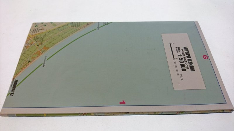 WYSPY WOLIN I UZNAM 1: 50 000 MAPA ROWEROWA