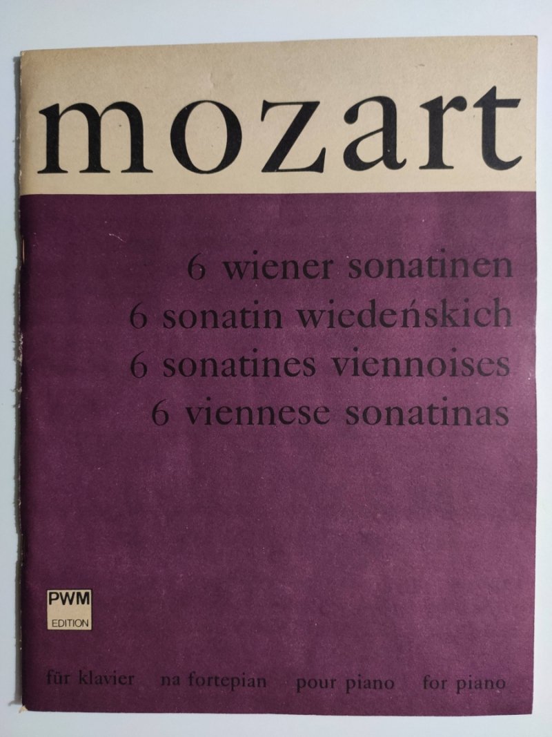 6 SONATIN WIEDEŃSKICH - W. A. Mozart