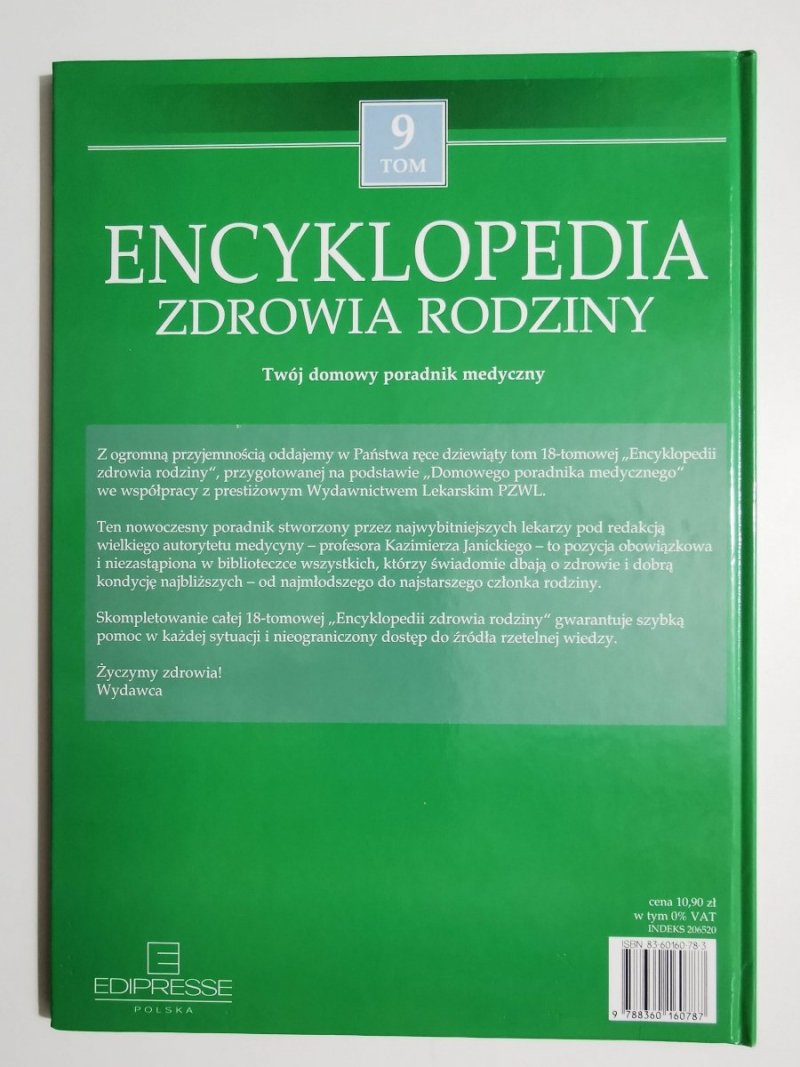 ENCYKLOPEDIA ZDROWIA RODZINY TOM 9 2005