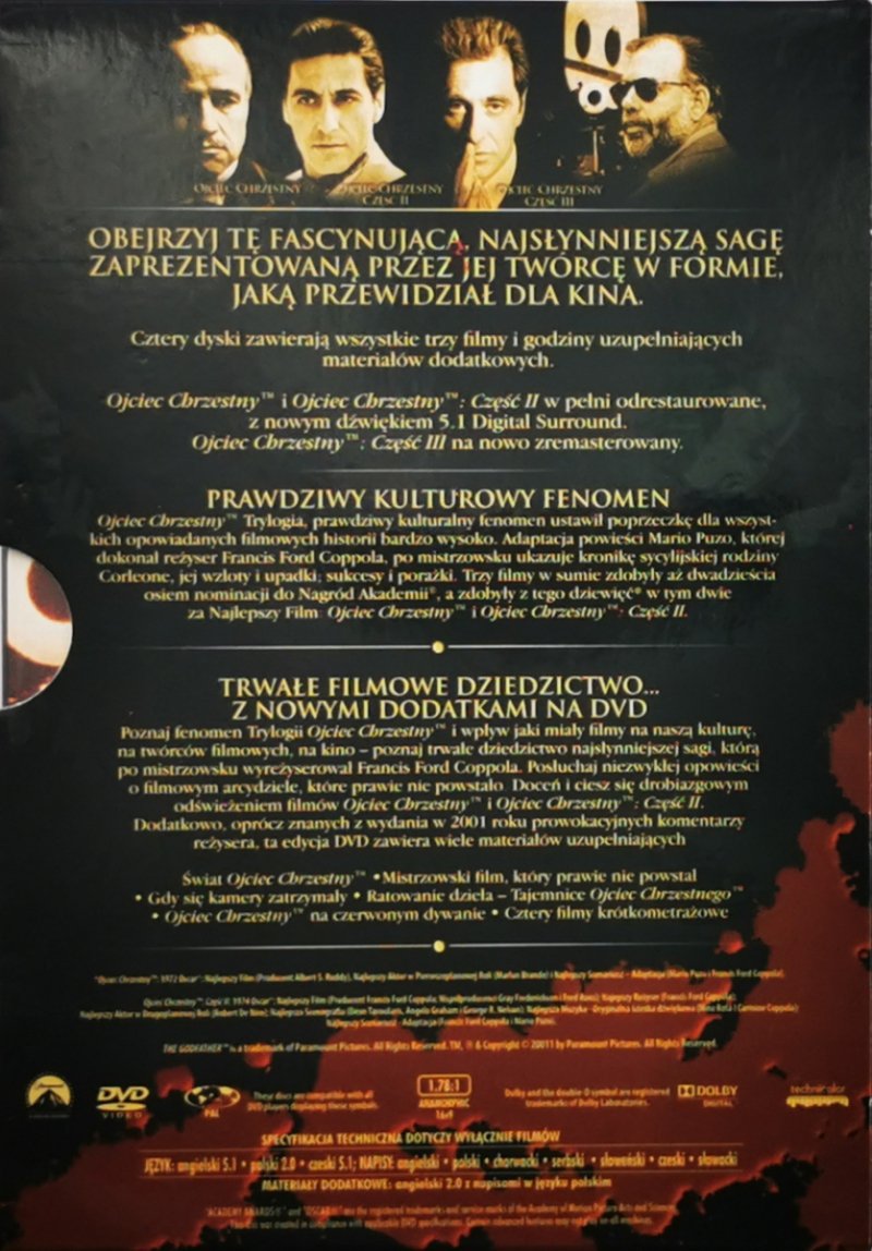 DVD. OJCIEC CHRZESTNY KOLEKCJA 4 DVD