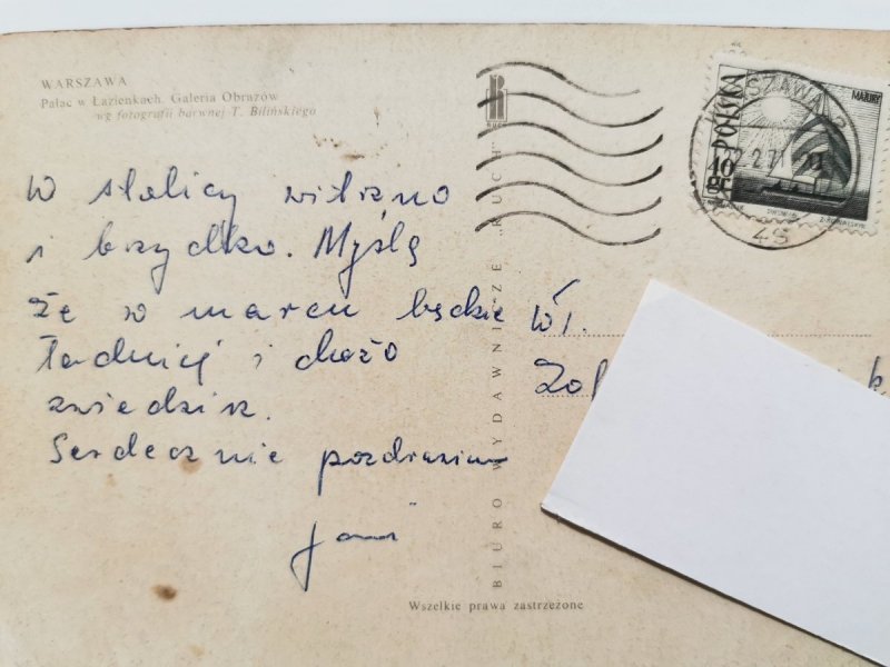 WARSZAWA. PAŁAC W ŁAZIENKACH. GALERIA OBRAZÓW FOT. BILIŃSKI