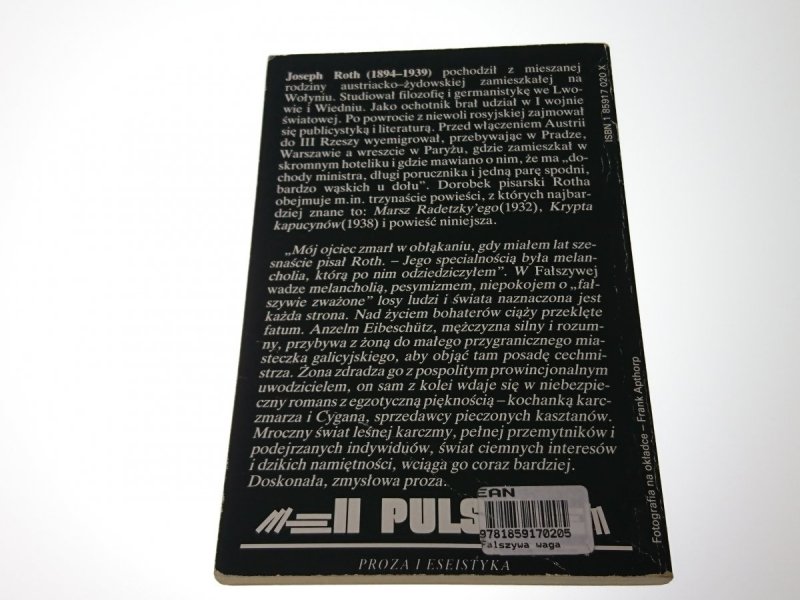 FAŁSZYWA WAGA - Joseph Roth 1994