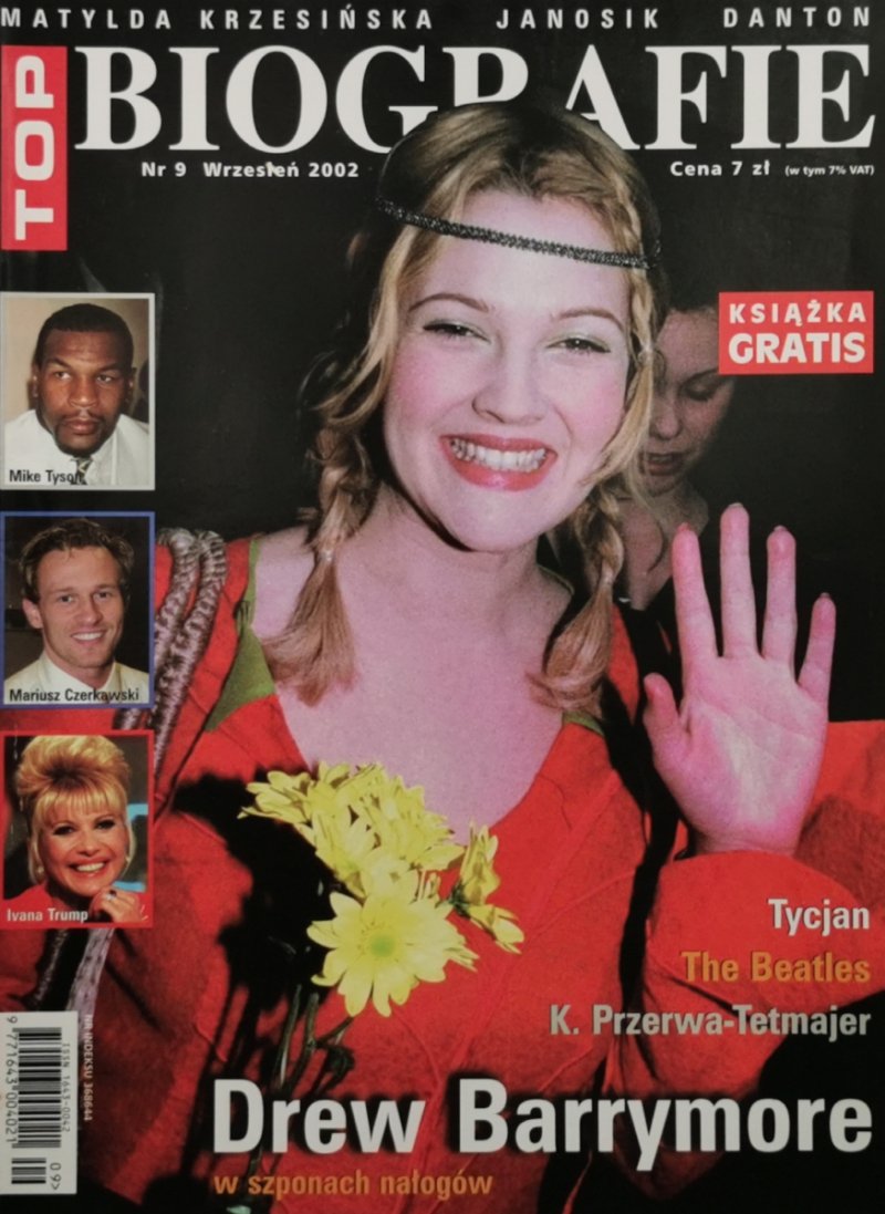 TOM BIOGRAFIE NR. 9/2002. DREW BARRYMORE