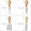 Deska bambusowa do serów WARNA 22 cm +noże