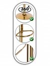 Hoker barowy Cydro Gold czarne Velvet