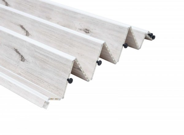 Drzwi harmonijkowe 001P DĄB ALASKA MAT - 80 cm