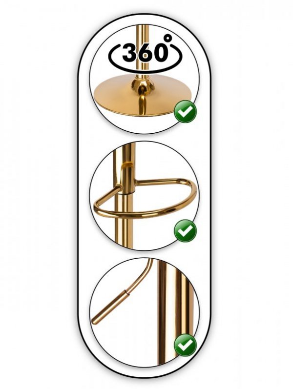 Hoker barowy Cydro Gold czarne Velvet