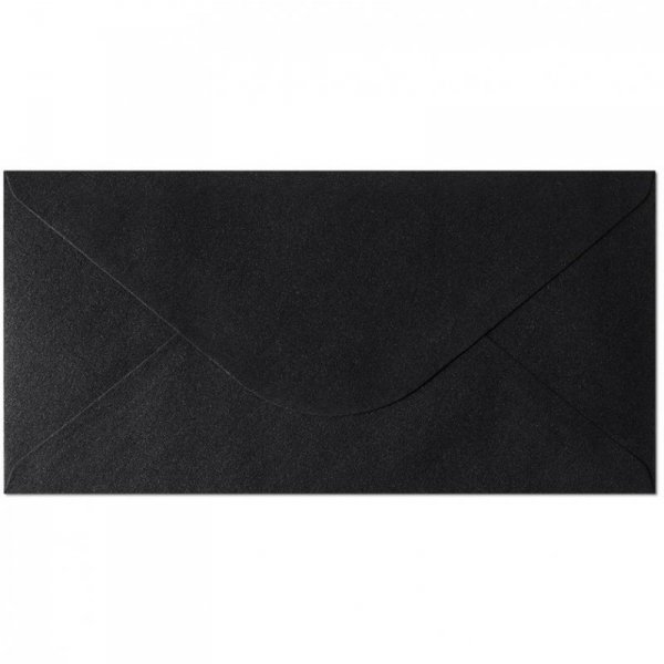 Koperta DL Pearl czarna 150g. (10szt.) 280177 Galeria Papieru