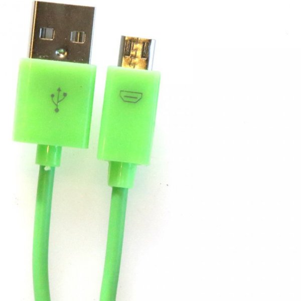 Kabel USB-A -&gt; microUSB 1m 2A zielony OMEGA BAJA (44341)