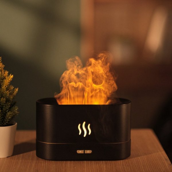Nawilżacz powietrza PLATINET FLAME AROMA czarny 180ml 4,5W (46109)