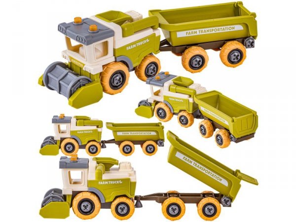 Farma Traktor Kombajn Do Skręcania Gospodarstwo Rolne Zestaw Majsterkowicza Rolnika Zwierzęta Wkrętarka