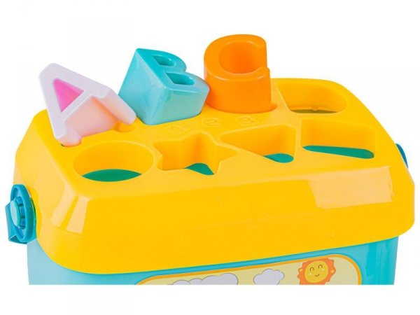 Edukacyjna Zabawka Sorter Z Klockami Układanka Wiaderko Literki Klocki