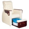 Fotel spa do pedicure z masażem pleców Azzurro 101 beżowy