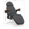 Fotel kosmetyczny elektryczny SILLON Lux 273b 3sil. v2 szary